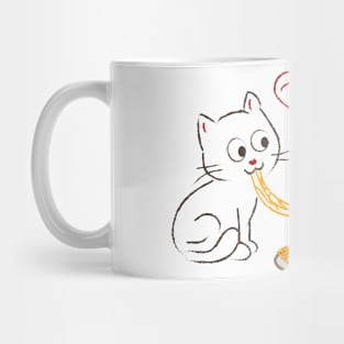 Cats Love Spaghetti Mug